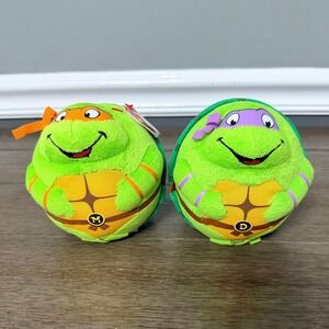 Ty Beanie Ballz TMNT Raphael and Donatello Plush Set